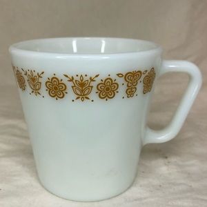 Vintage Pyrex Gold Butterfly Mug